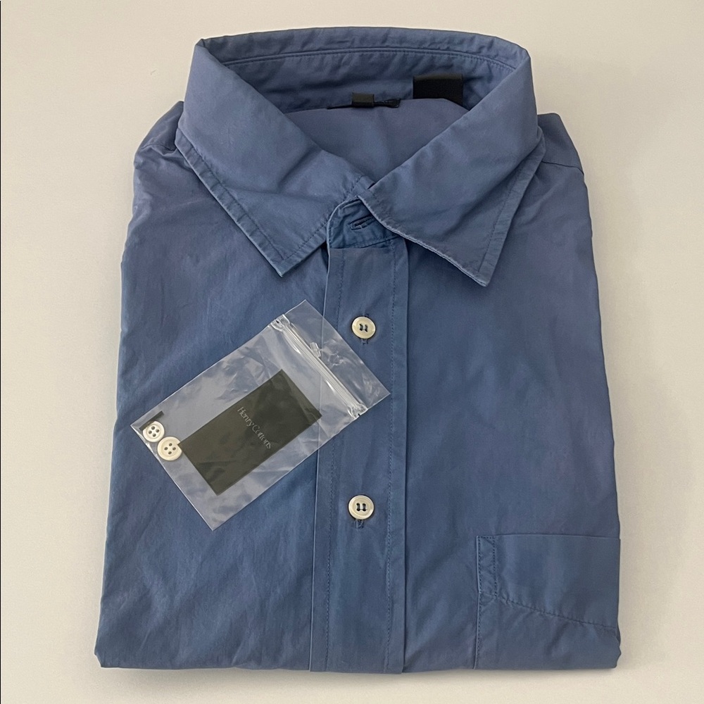 Henry Cotton's Casual Blue Button Down Shirt